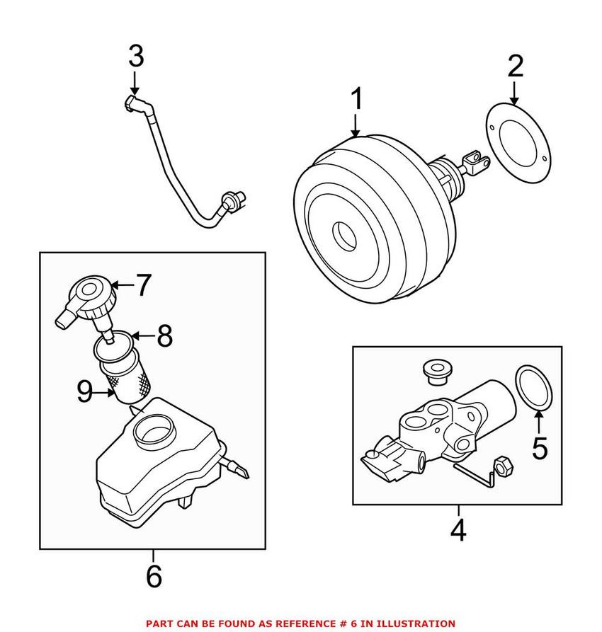 BMW Brake Fluid Reservoir 34326764117